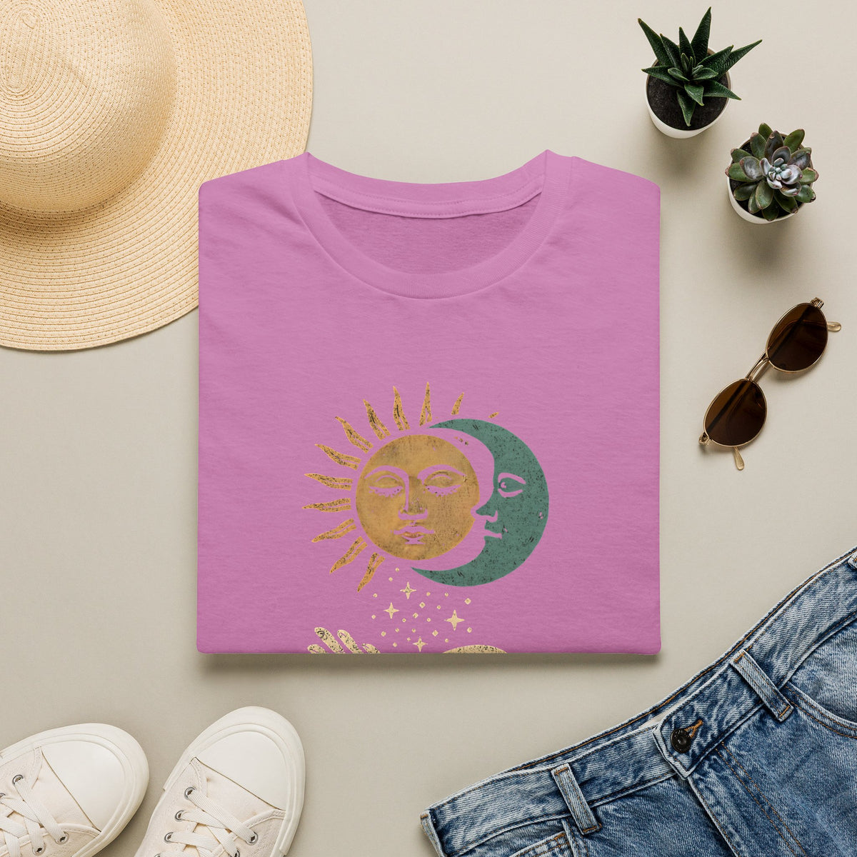 Sun and Moon Embrace T-Shirt
