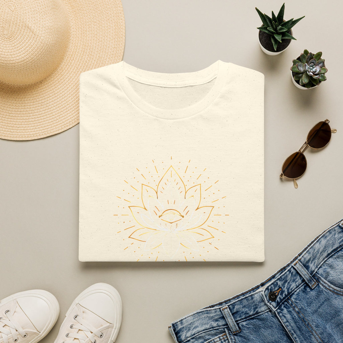 All Seeing Lotus Mandala T-Shirt