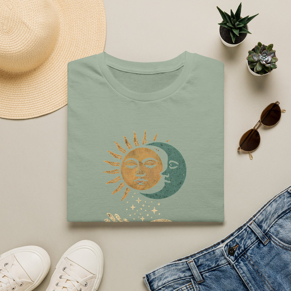 Sun and Moon Embrace T-Shirt