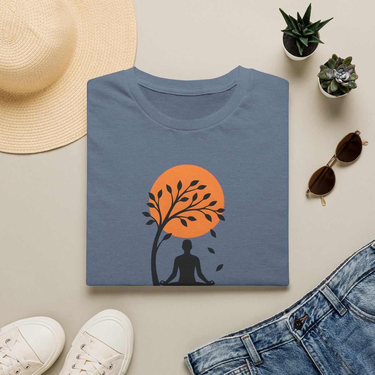 Stillness Meditation Silhouette T-Shirt