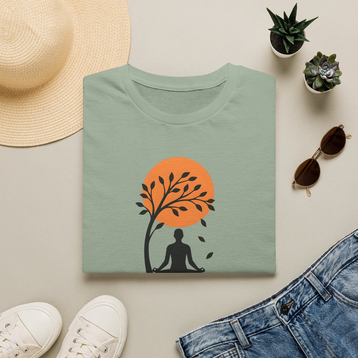 Stillness Meditation Silhouette T-Shirt