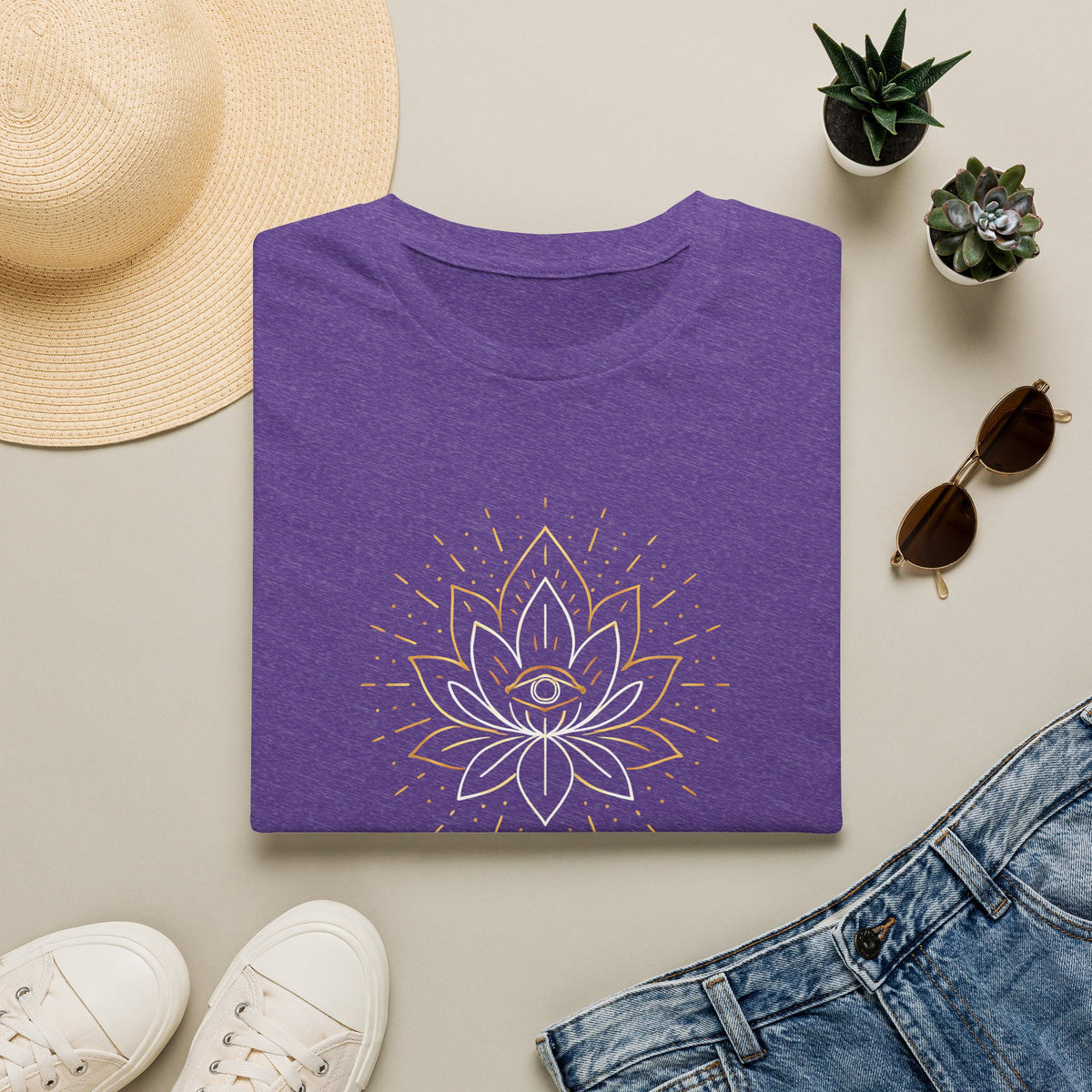 All Seeing Lotus Mandala T-Shirt