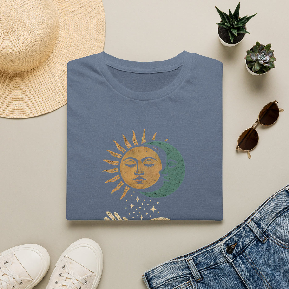 Sun and Moon Embrace T-Shirt