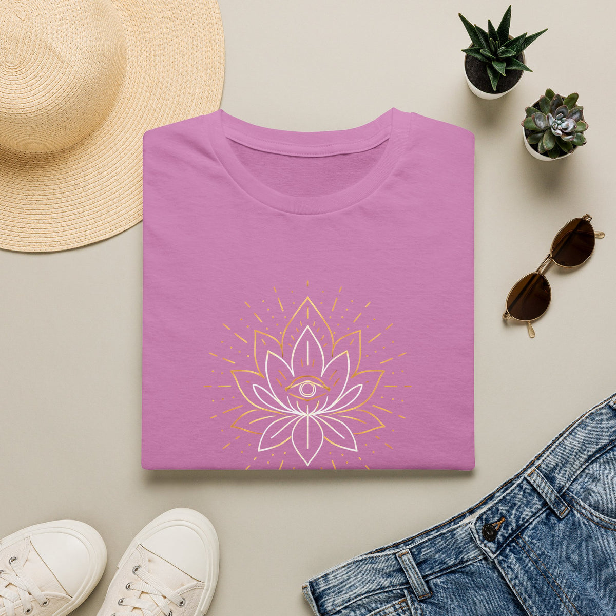 All Seeing Lotus Mandala T-Shirt