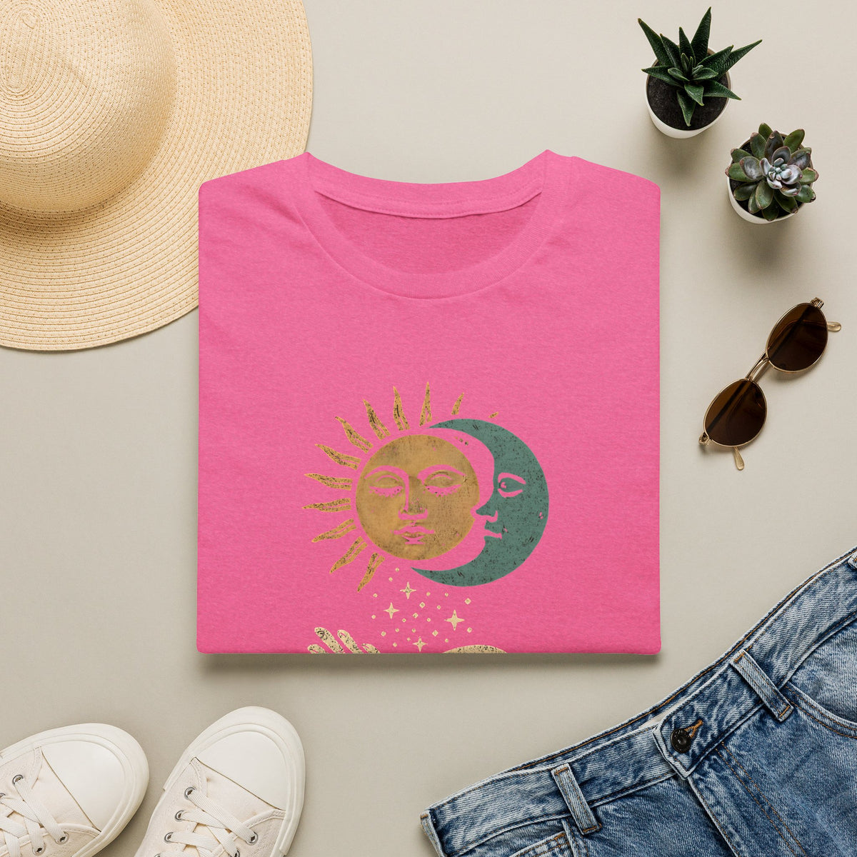 Sun and Moon Embrace T-Shirt