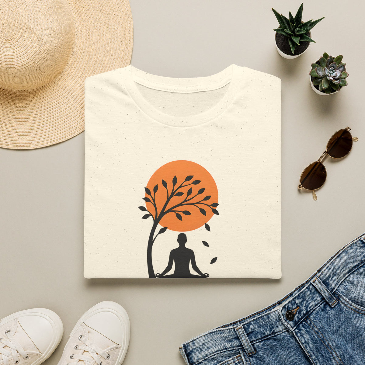 Stillness Meditation Silhouette T-Shirt