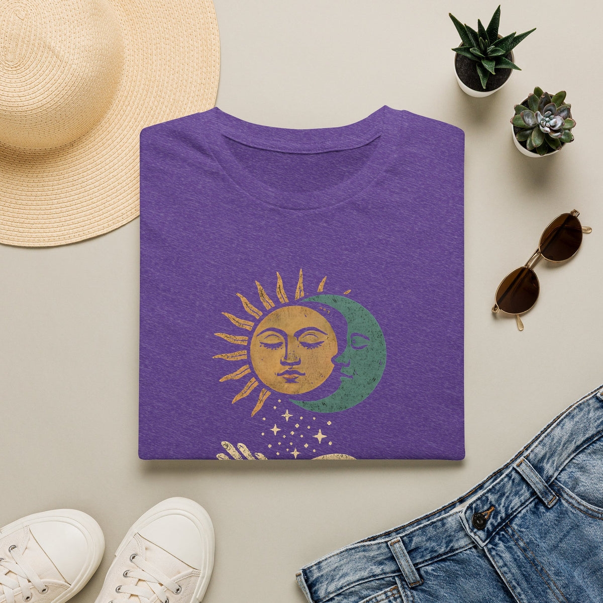 Sun and Moon Embrace T-Shirt