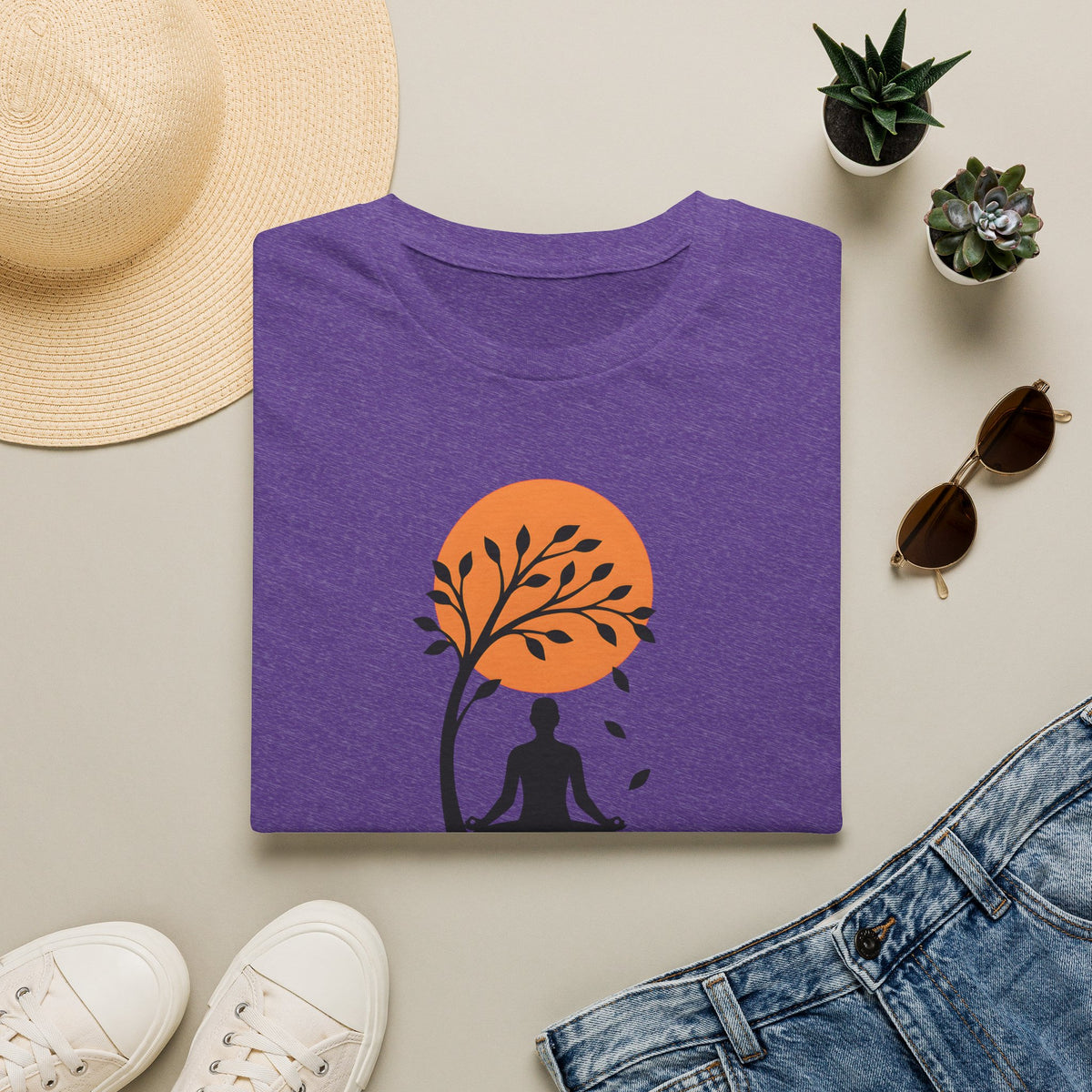 Stillness Meditation Silhouette T-Shirt